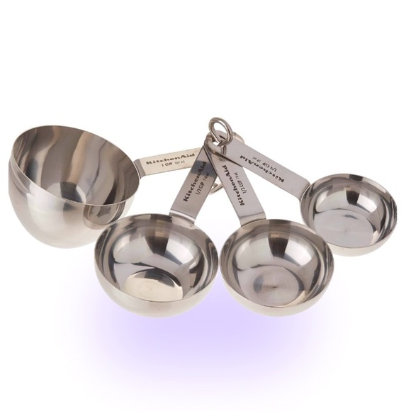 Kitchen Aid Stainless  steel measuring cups set of 4 New - Picture 1 of 11